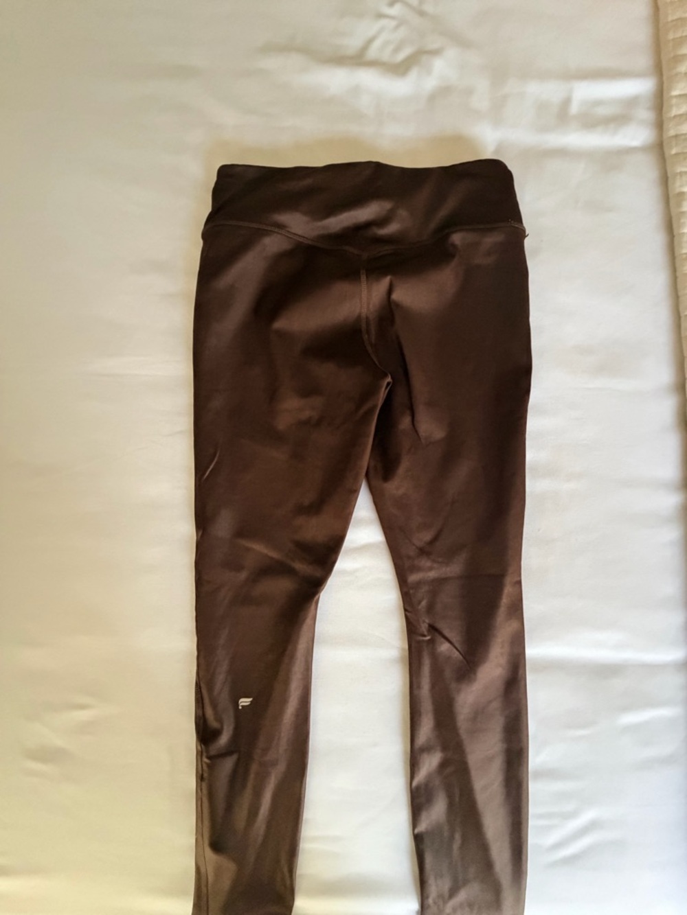 Fabletics Brown High-Waist Shine Leggings